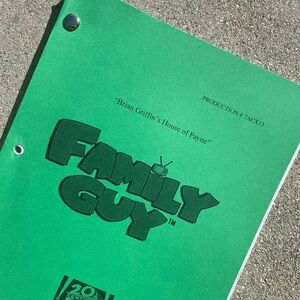 Family Guy 2008 Brian Griffins House of Payne Production Used Table Draft Script